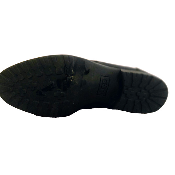 UGG Aureo II Waterproof Suede Side Zip Ankle Boot Black Size 8 - Picture 8 of 9